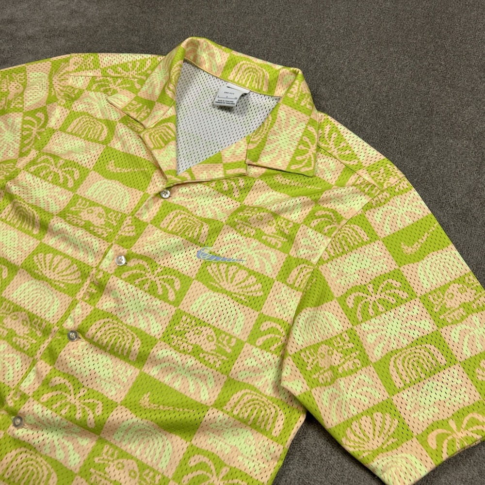 Nike Hawaiian Mesh Spring Break Shirt Mens Size Small Dri-Fit Performance Camp